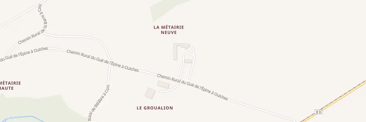 Plan du 5230 La Métairie Neuve à Ciron