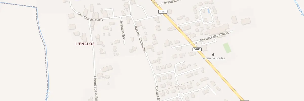 Plan du 5 Rue des Boulbènes à Dieupentale