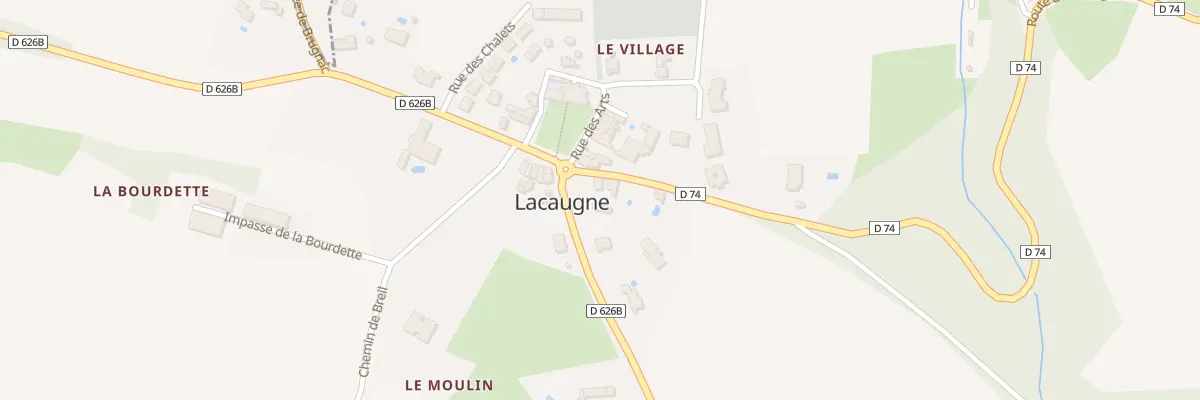 Plan du 8 Le Village à Lacaugne