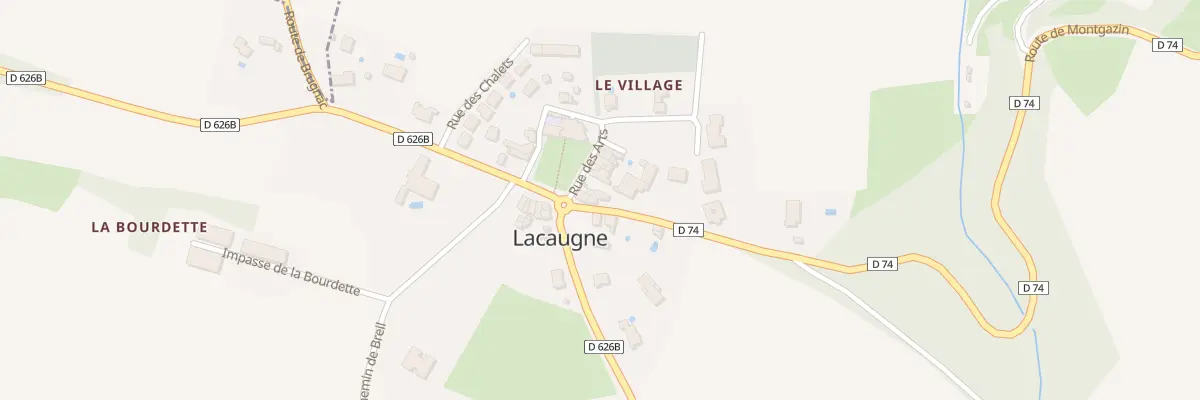 Plan du 33 Rte de Montgazin à Lacaugne