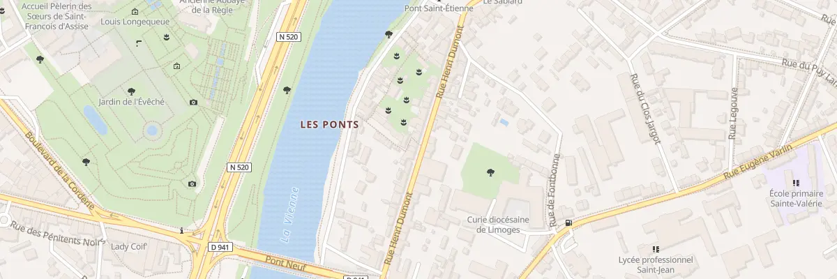 Plan du 38 Rue Henri Dumont à Limoges