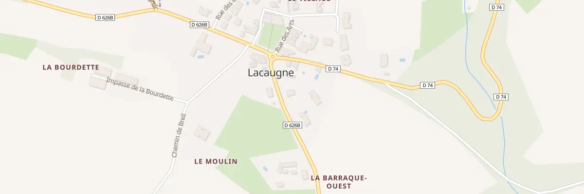 Plan du 89 Rte de Lezat à Lacaugne