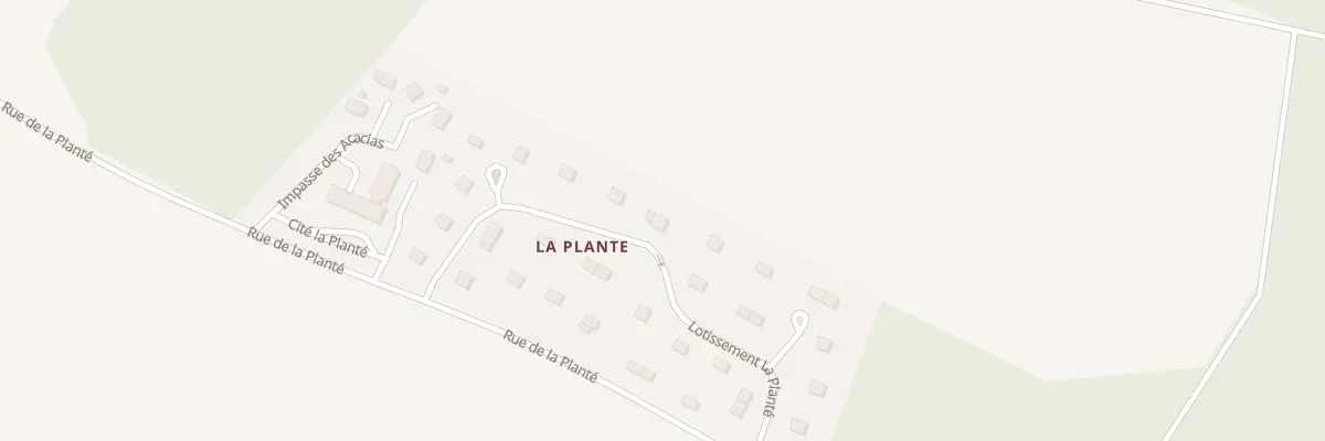Plan du 15 La Plante à Herqueville