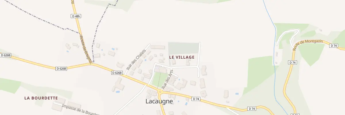 Plan du 5002F Le Village à Lacaugne