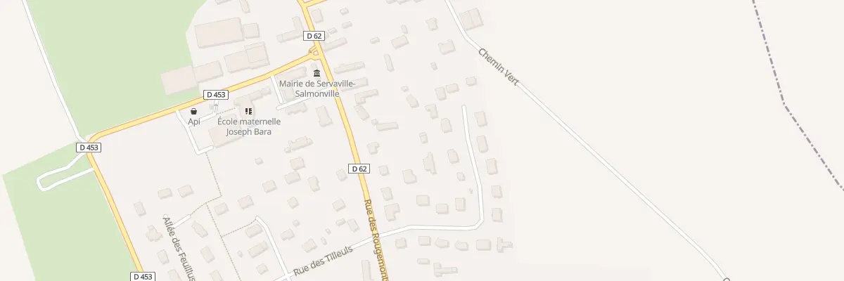 Plan du 169 Rue des Rougemonts à Servaville-Salmonville