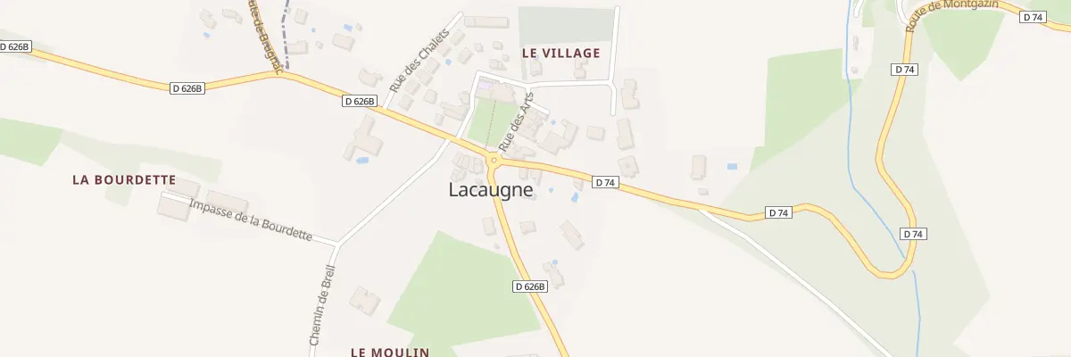 Plan du 48 Rte de Montgazin à Lacaugne