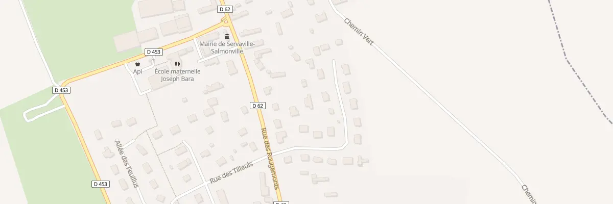 Plan du 344 Rue les Jardins du Chemin Vert à Servaville-Salmonville