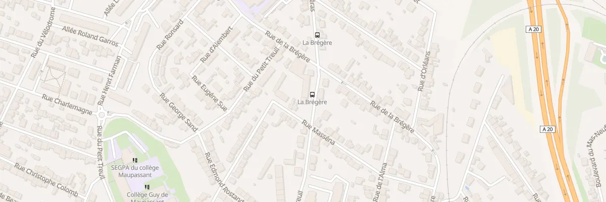 Plan du 135 Rue du Grand Treuil à Limoges