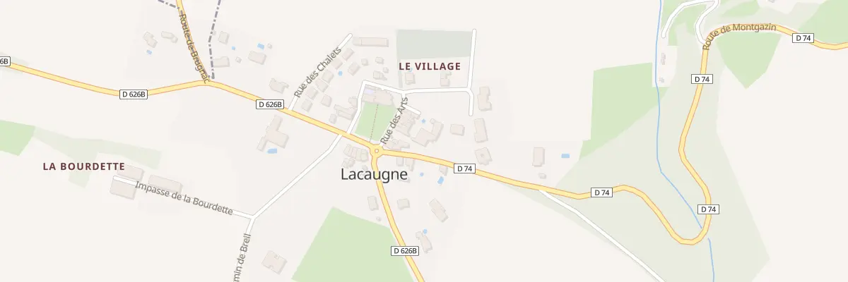 Plan du 45 Rte de Montgazin à Lacaugne
