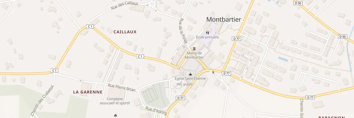 Plan du 185 Pl de la Mairie à Montbartier