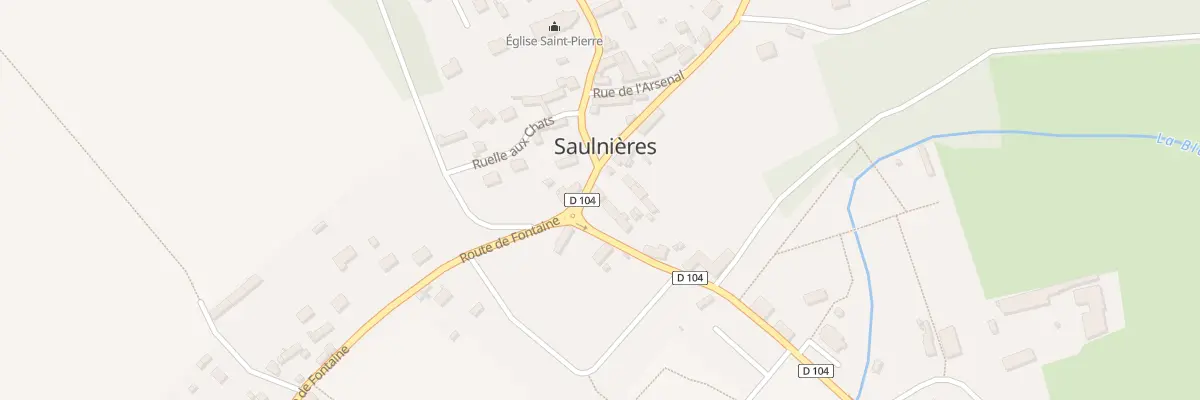 Plan du 2 Rte de Crécy à Saulnières
