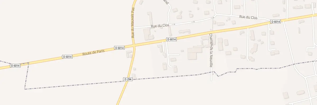 Plan du 102 Rte de Paris à Mesnil-Raoul