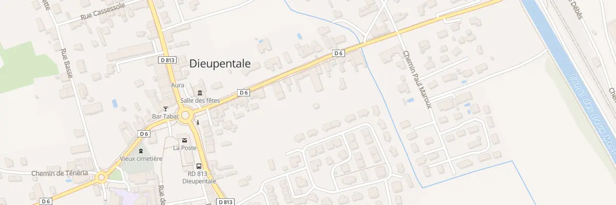 Plan du 22 Rue du Général Larroque à Dieupentale