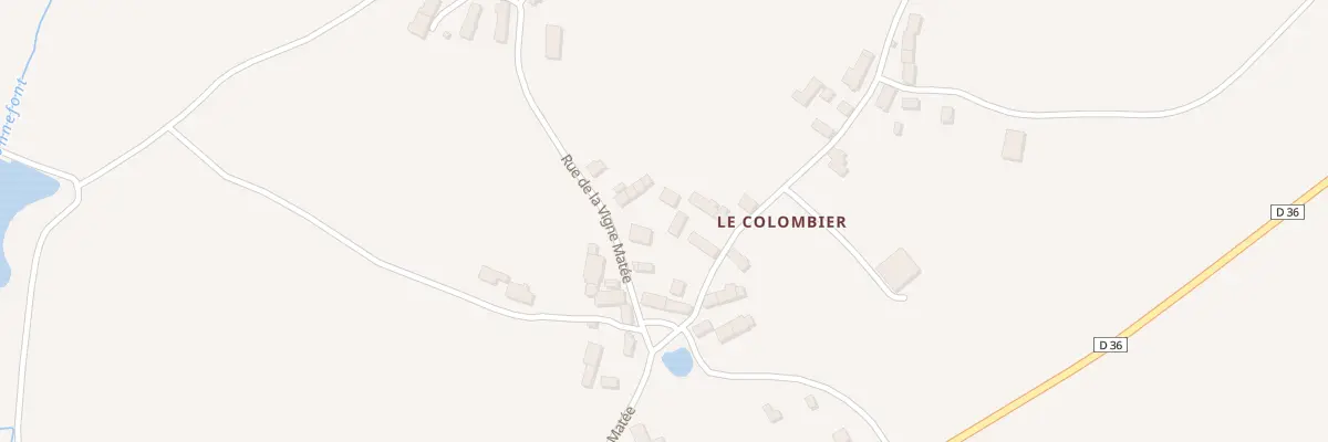 Plan du 5606 Le Colombier à Chaillac