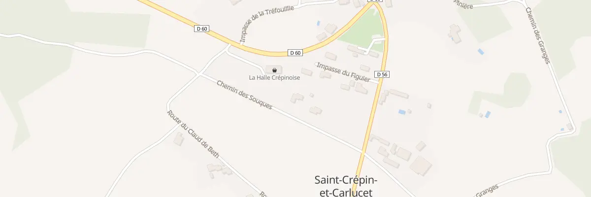 Plan du 9001 Poujol Bas à Saint-Crépin-et-Carlucet
