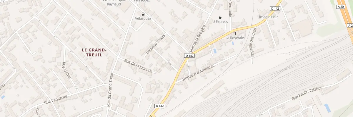 Plan du 133B Rue Aristide Briand à Limoges