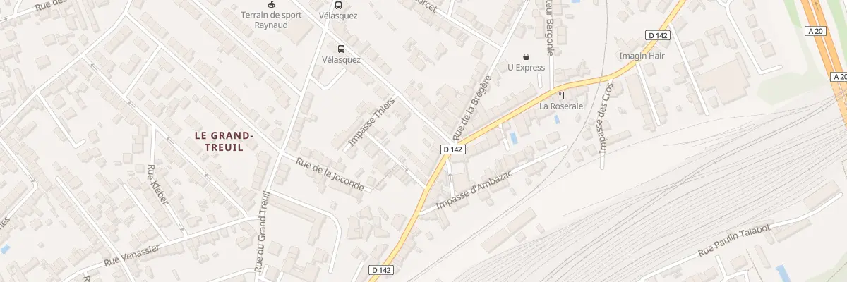Plan du 135B Rue Aristide Briand à Limoges