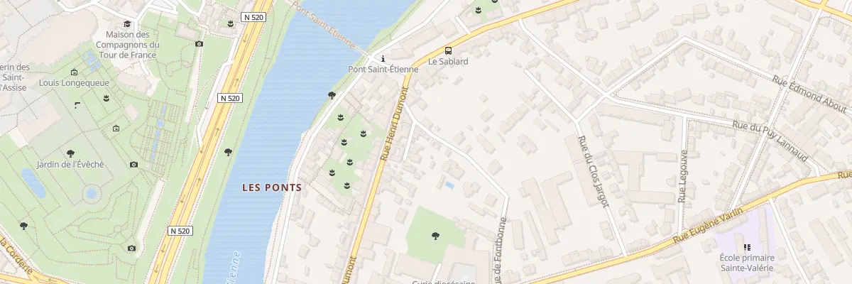 Plan du 5 Rue Belair à Limoges
