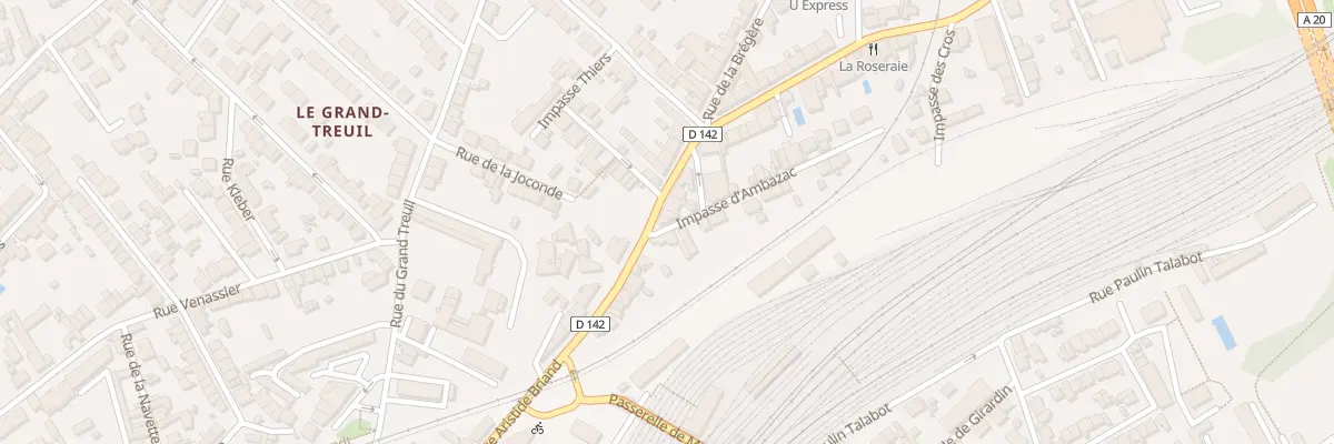 Plan du 86 Rue Aristide Briand à Limoges