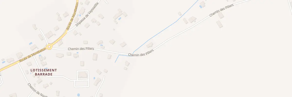 Plan du 399 Che des Pilliers à Lacourt-Saint-Pierre