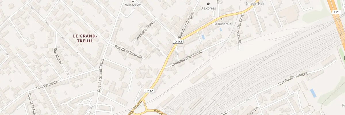 Plan du 88 Rue Aristide Briand à Limoges