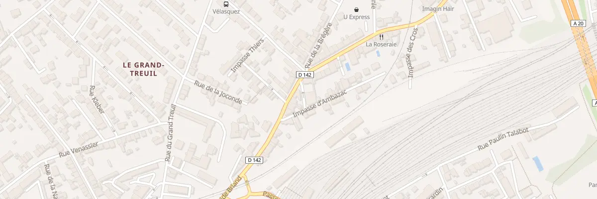 Plan du 88B Rue Aristide Briand à Limoges
