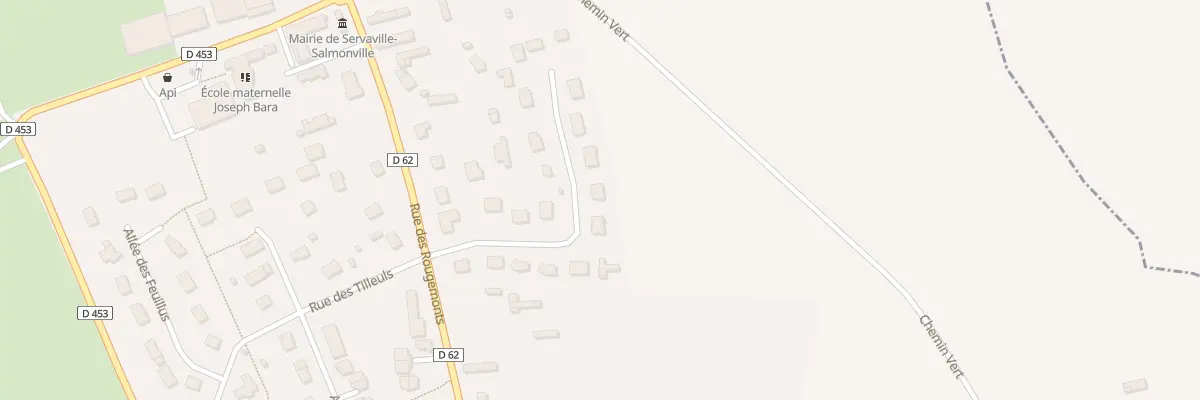 Plan du 184 Rue les Jardins du Chemin Vert à Servaville-Salmonville