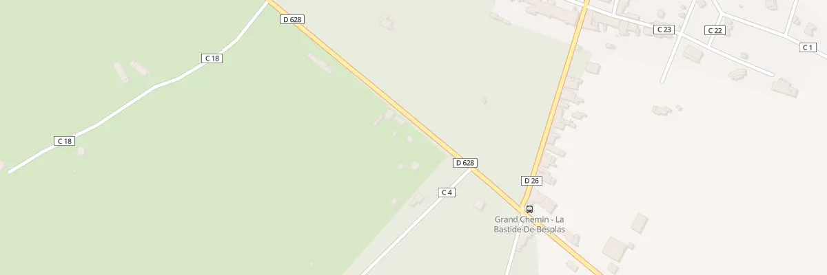 Plan du 1 Rte de Toulouse à La Bastide-de-Besplas