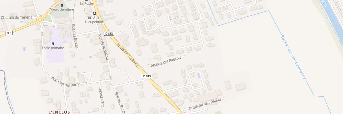 Plan du 1 Imp Del Pierrou à Dieupentale