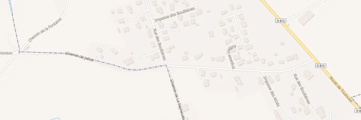 Plan du 1050 Rue des Boulbènes à Dieupentale