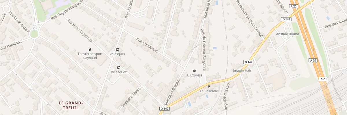Plan du 4 Rue Condorcet à Limoges