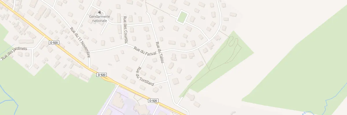 Plan du 244 Rue du Farival à Envermeu