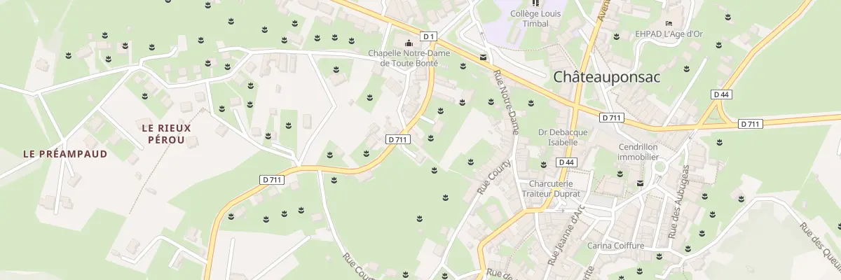 Plan du 15 Av de Ventenat à Châteauponsac