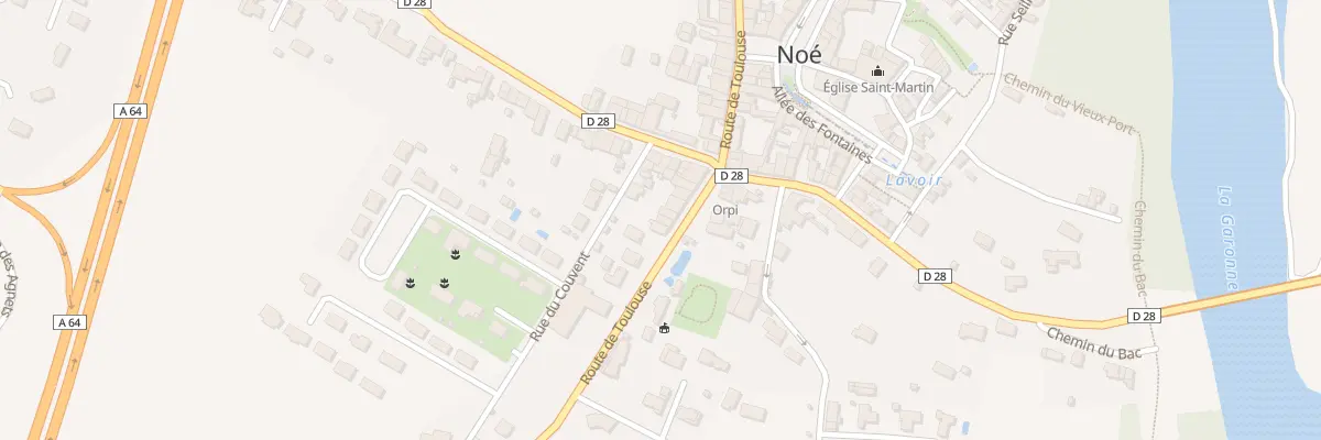 Plan du 95 Rte de Toulouse à Noé