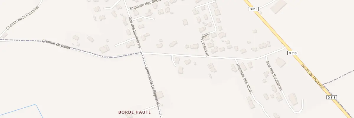 Plan du 1100 Rue des Boulbènes à Dieupentale