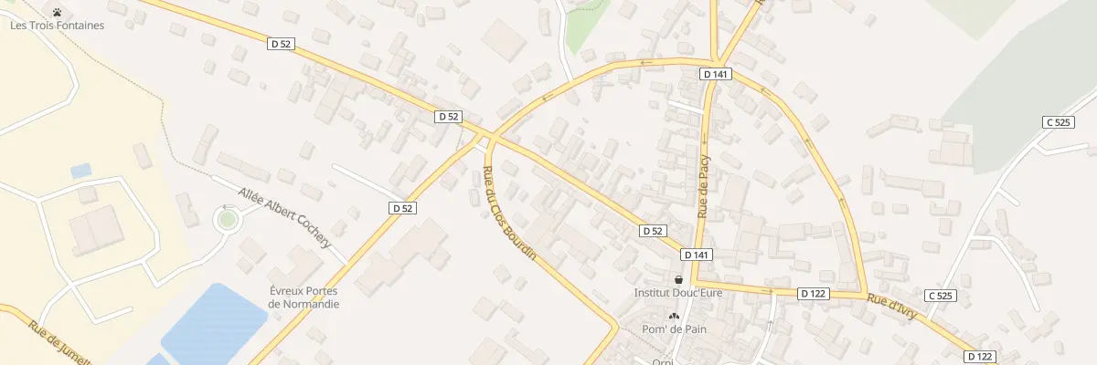 Plan du 9 Rue Jules Cayaux à Saint-André-de-l’Eure