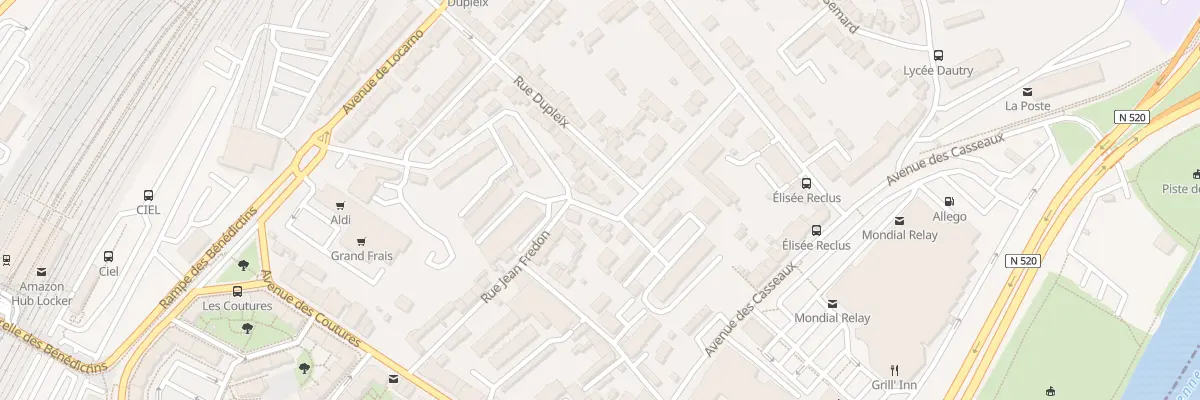 Plan du 28 Rue Bougainville à Limoges