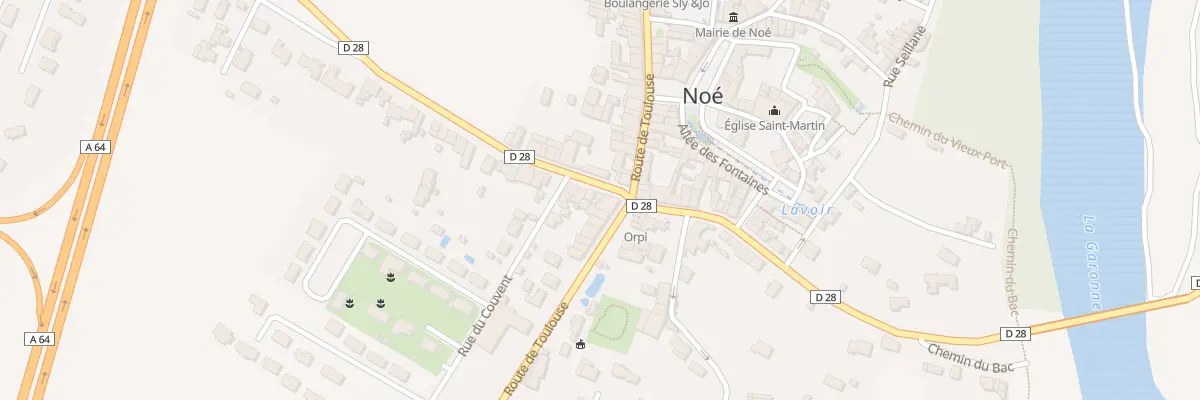 Plan du 3 Rte de Longages à Noé