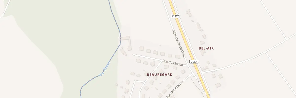 Plan du 10 Rue du Moulin à Fossé