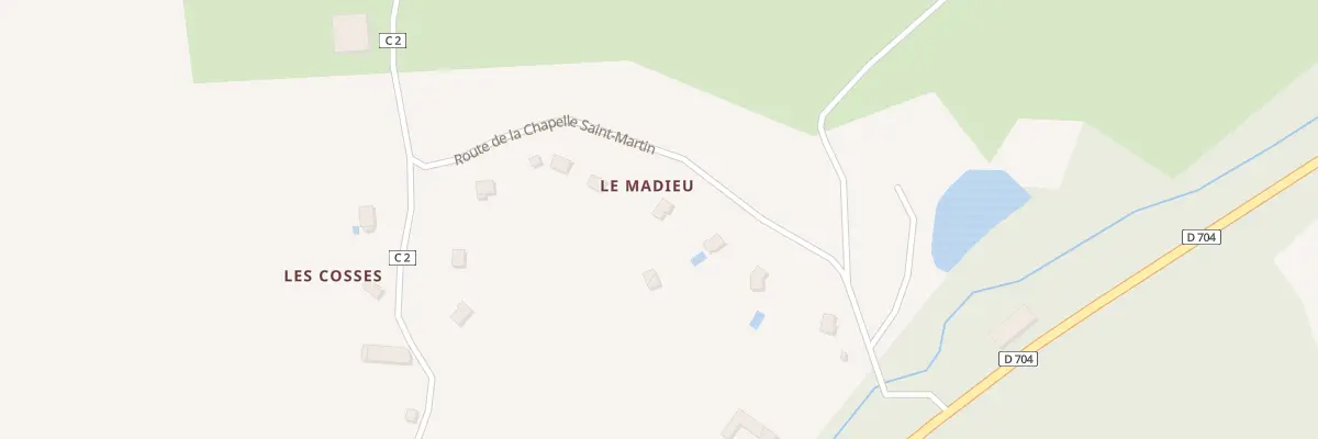 Plan du 5342 Chez la Madieu au Vigen