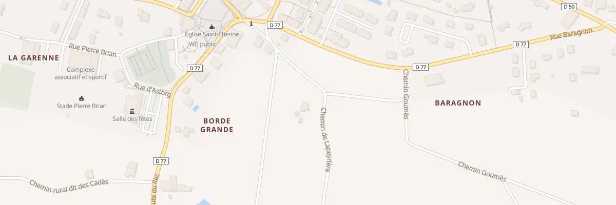 Plan du 202 Che de Lapeyrière à Montbartier