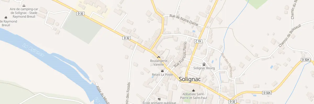Plan du 88 Av Saint Eloi à Solignac