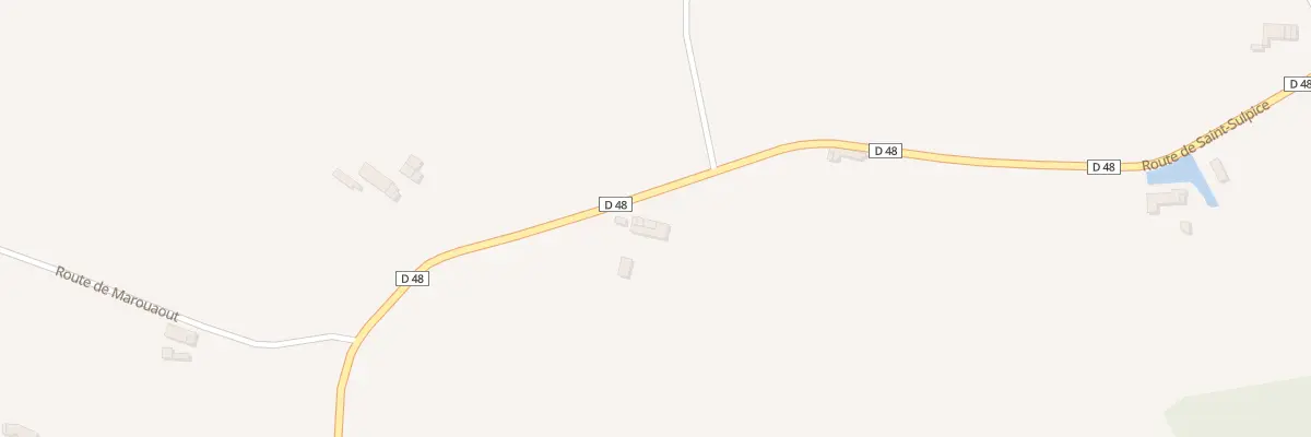 Plan du 5005 Rte de Saint-sulpice à Marquefave