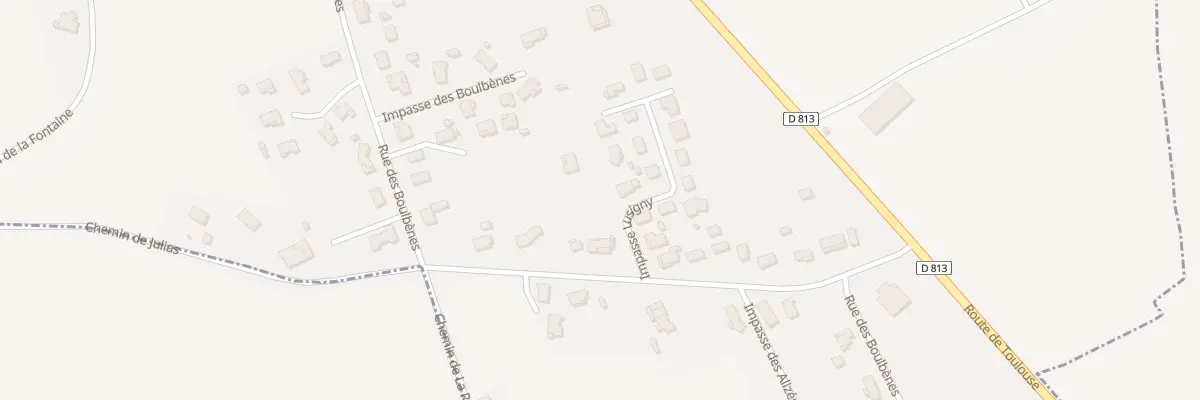 Plan du 1150A Rue des Boulbènes à Dieupentale