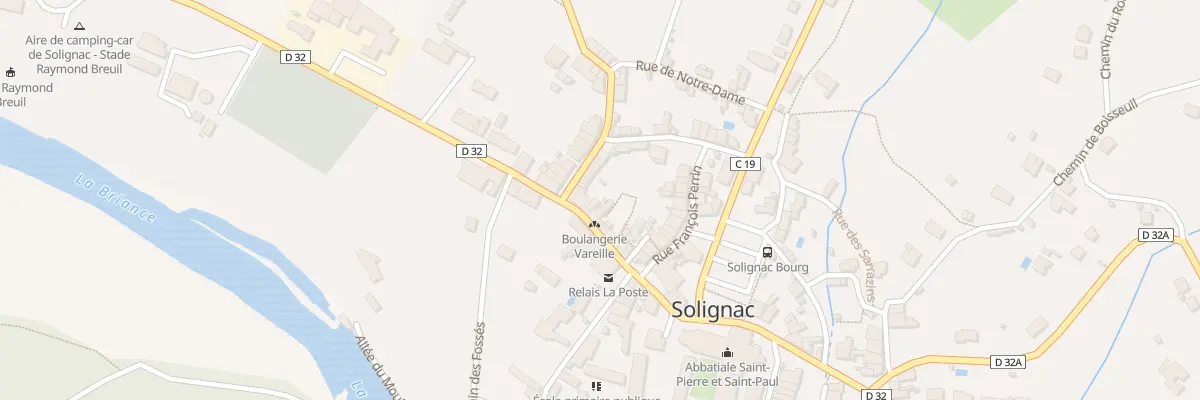 Plan du 86 Av Saint Eloi à Solignac