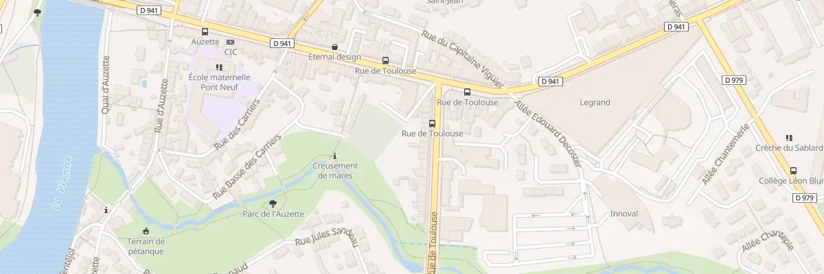 Plan du 18 Rue de Toulouse à Limoges