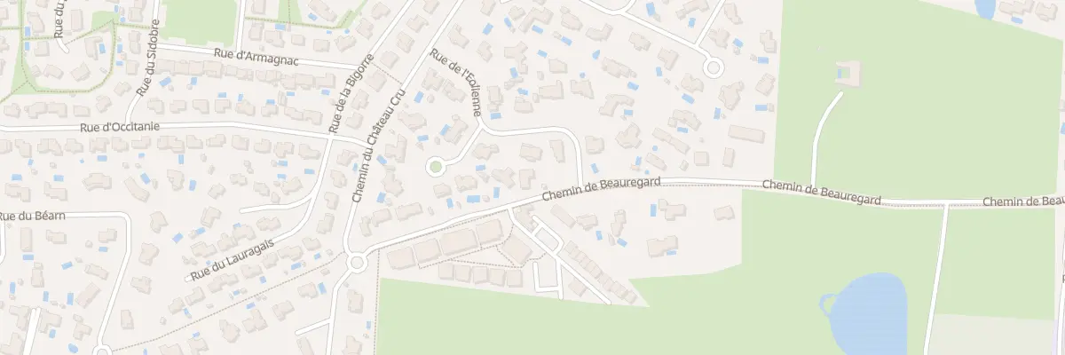 Plan du 8B Che de Beauregard à Pibrac