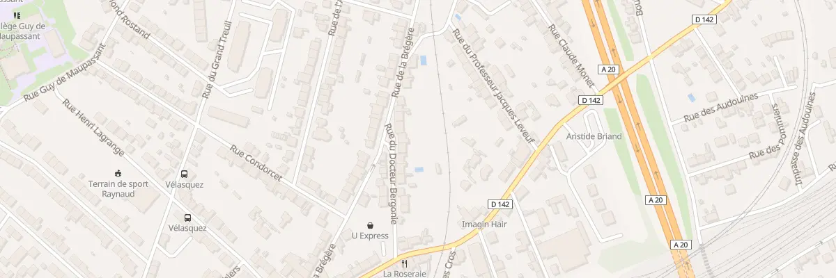 Plan du 20 Rue du Doc Bergonie à Limoges