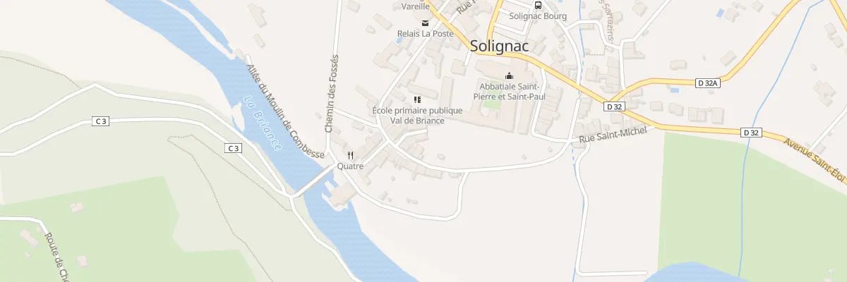 Plan du 3 Imp de l’Abbaye à Solignac
