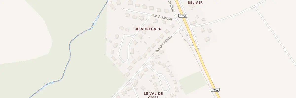 Plan du 10 Rue des Acacias à Fossé